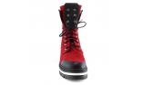 красные  женские зимние ботинки